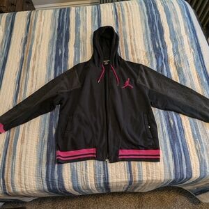 Nike Air Jordan Elephant Black And Pink Hoodie